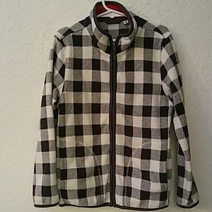 SOLD🎉Uniqlo Boys Fleece Zippered Checkered Jacket